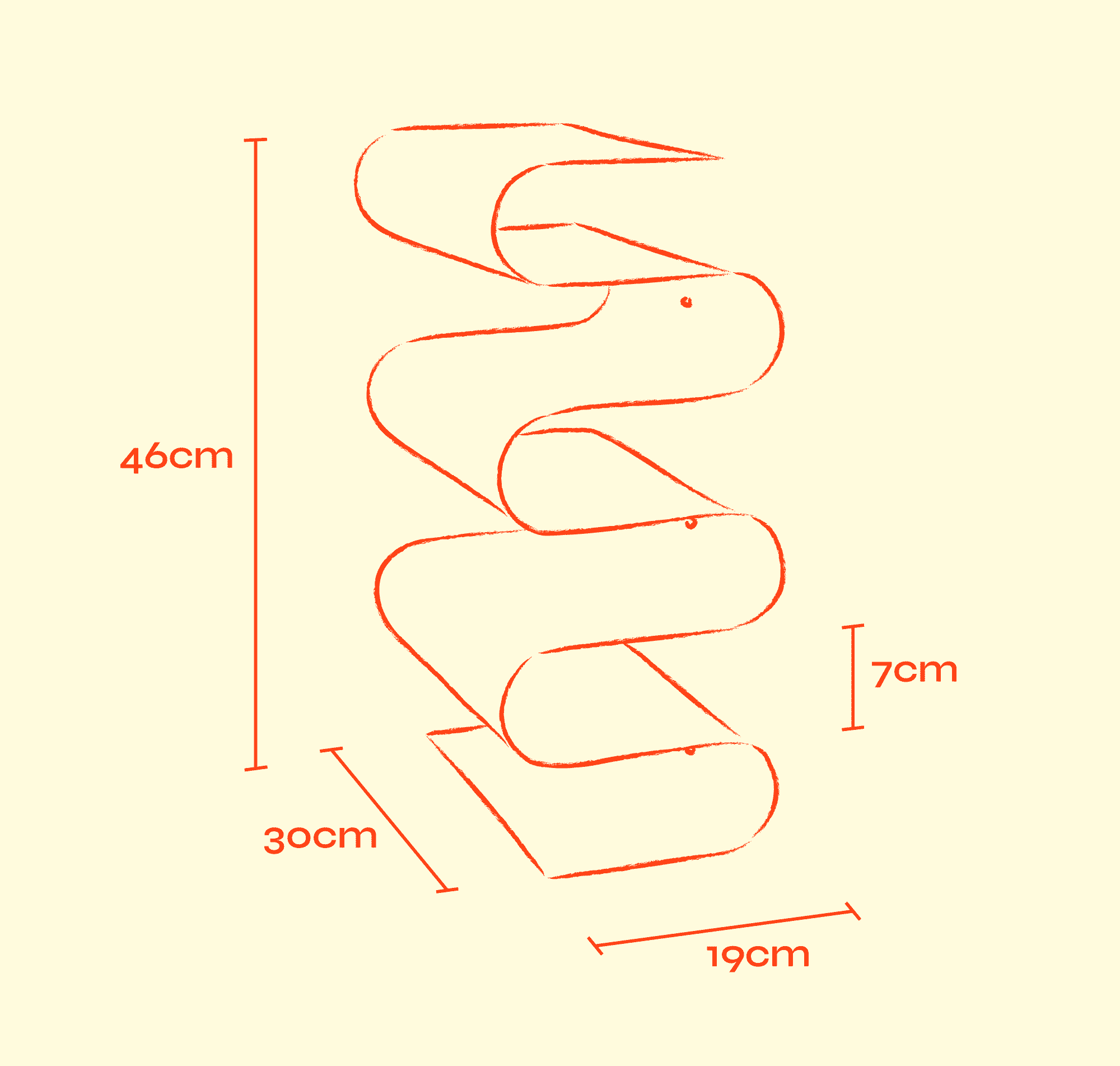 THE WAVY Raw Aluminium